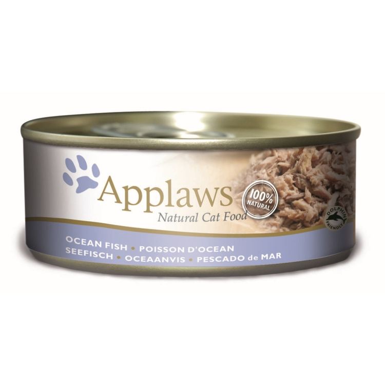 Applaws Kattenvoer Blik Ocean Fish 156 gr. Foto van Applaws Kattenvoer Blik Ocean Fish 156 gr.