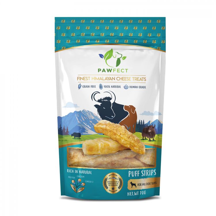 Pawfect Chew PUFF STRIP 70 g. Foto van Pawfect Chew PUFF STRIP 70 g.