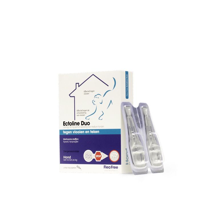 Flea Free Ectoline Duo Hond Foto van Flea Free Ectoline Duo Hond