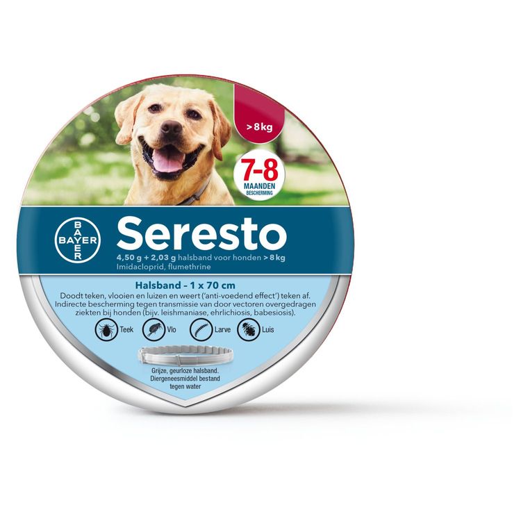 Seresto Teken- en vlooienband hond Foto van Seresto Teken- en vlooienband hond