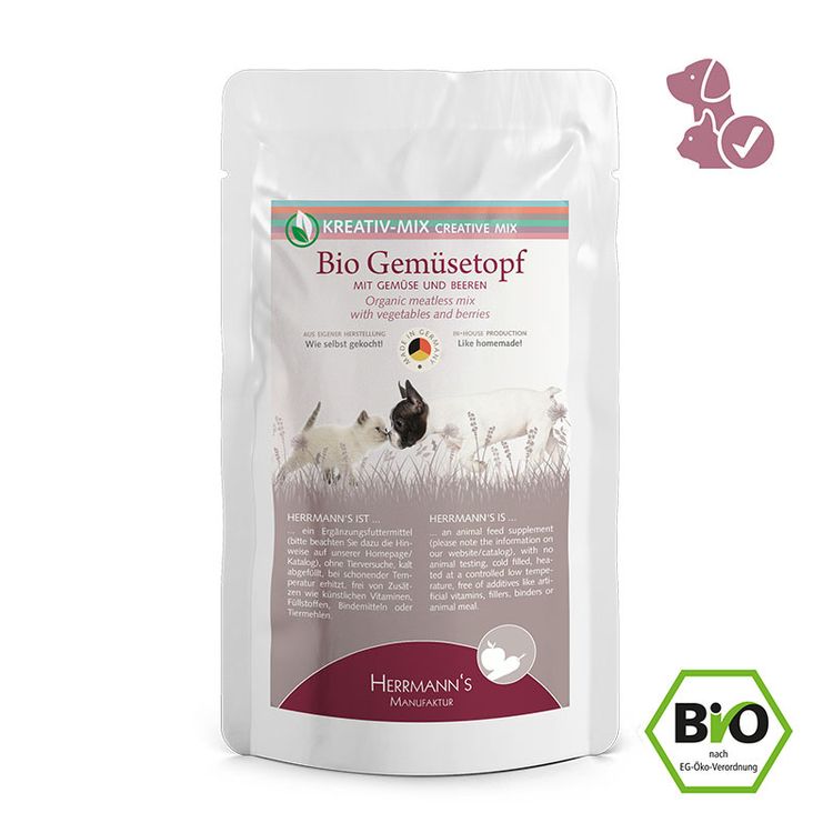 BIO CREATIV Vegetable Pot with Berries 150 gr. Foto van BIO CREATIV Vegetable Pot with Berries 150 gr.