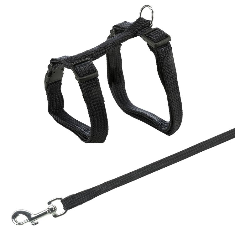 Trixie Kattentuig met riem metalen gespen Foto van Trixie Kattentuig met riem metalen gespen