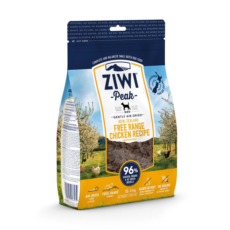 ZIWI Peak Dog Gently Air-Dried Chicken 454 gr. Foto van ZIWI Peak Dog Gently Air-Dried Chicken 454 gr.