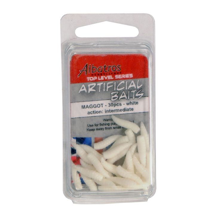 Albatros 30 Artificial Maggot White Foto van Albatros 30 Artificial Maggot White