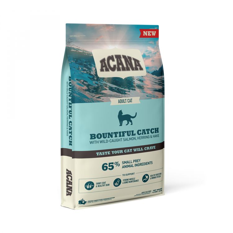 Acana Cat Bountiful Catch 4.5 kg. Foto van Acana Cat Bountiful Catch 4.5 kg.