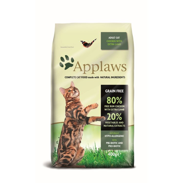 Applaws Kattenvoer Droog Adult Kip & Lam 400 gr. Foto van Applaws Kattenvoer Droog Adult Kip & Lam 400 gr.