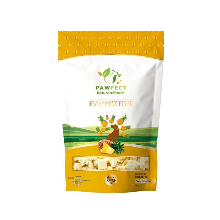 Pawfect Nature's Munch - Pineapple 40 gr. Foto van Pawfect Nature's Munch - Pineapple 40 gr.