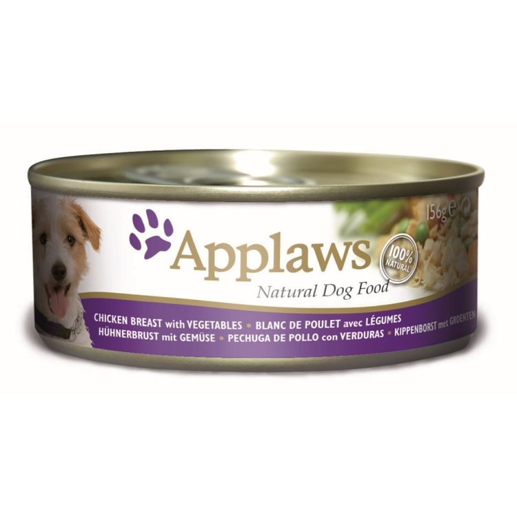 Applaws Hondenvoer Blik Kip Groenten & Rijst 156 gr. Foto van Applaws Hondenvoer Blik Kip Groenten & Rijst 156 gr.