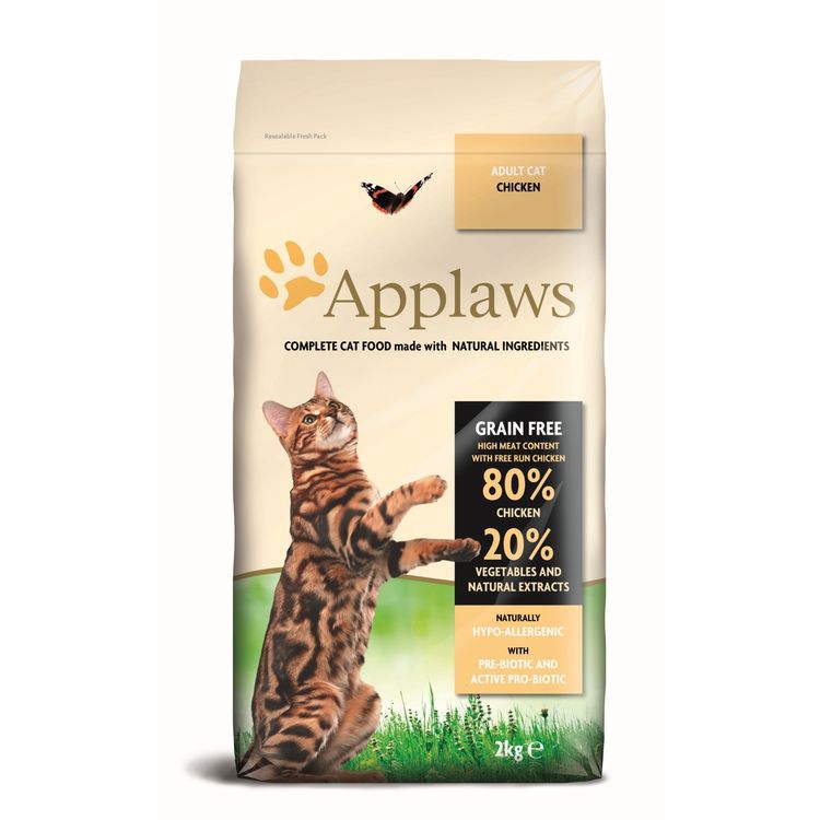 Applaws Kattenvoer Droog Adult Kip 2 kg. Foto van Applaws Kattenvoer Droog Adult Kip 2 kg.