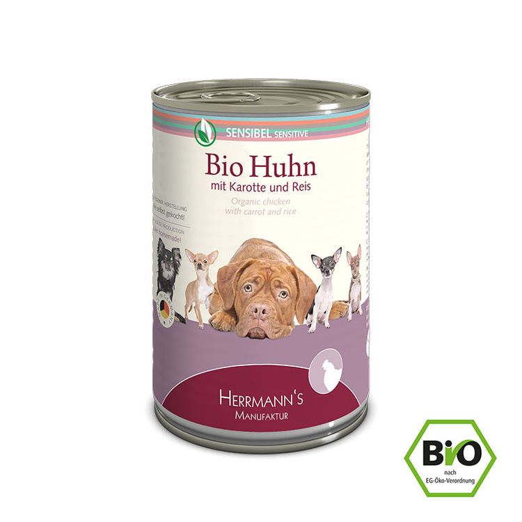 BIO SENSITIVE Chicken with Carrot 400 gr. Foto van BIO SENSITIVE Chicken with Carrot 400 gr.