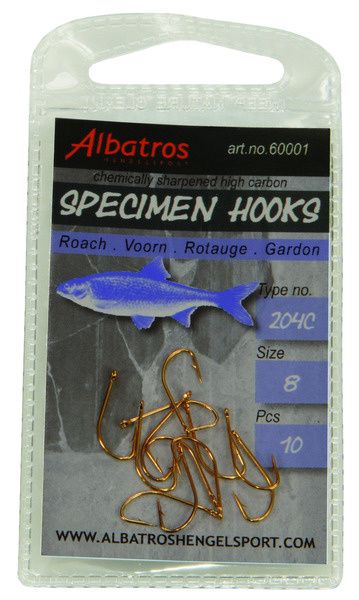 Albatros 20 Specimen hooks Voorn maat 14 Foto van Albatros 20 Specimen hooks Voorn maat 14