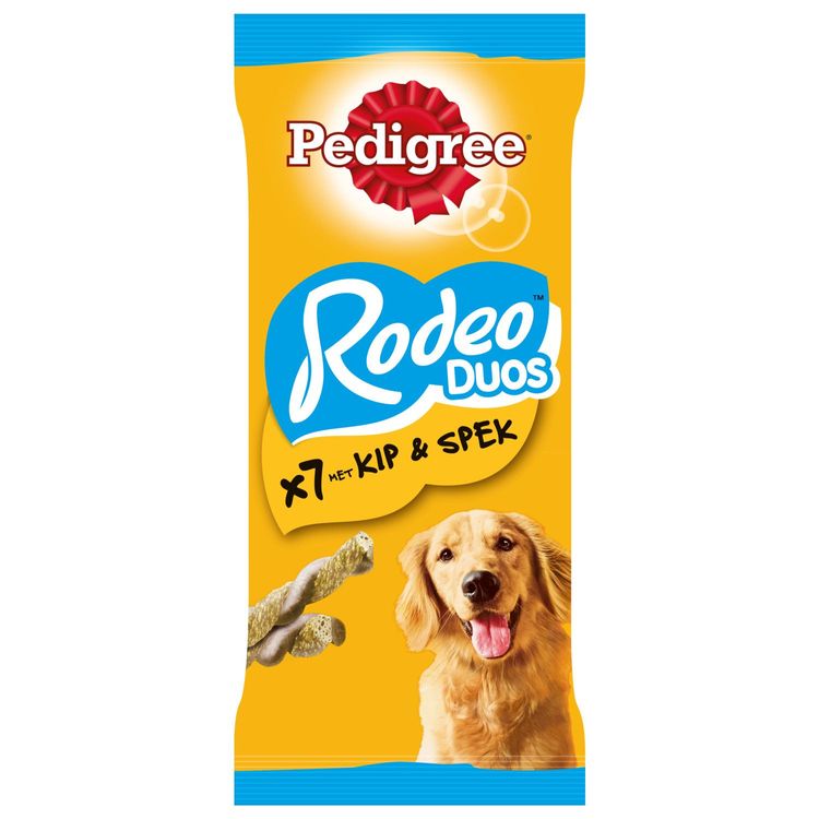 Pedigree Rodeo Duo Kip & Bacon - 123g Foto van Pedigree Rodeo Duo Kip & Bacon - 123g