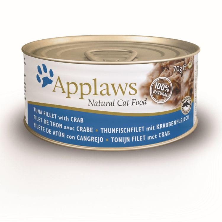 Applaws Kattenvoer Blik Tonijn & Krab 70 gr. Foto van Applaws Kattenvoer Blik Tonijn & Krab 70 gr.