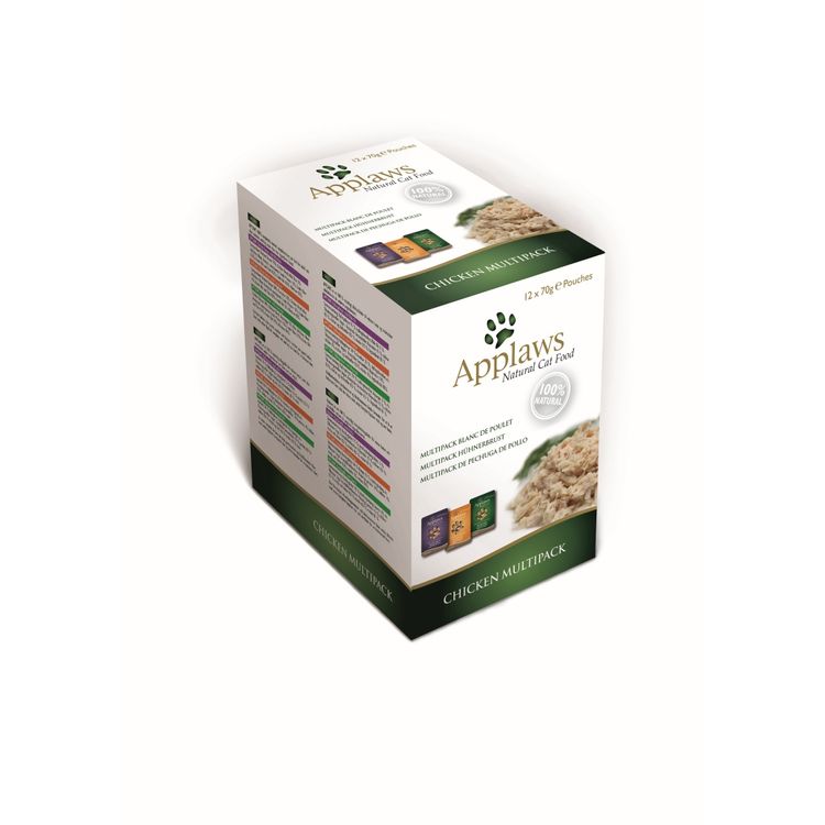 Applaws Kattenvoer Quick Serve Kip Selection 12 x 70 gr. Foto van Applaws Kattenvoer Quick Serve Kip Selection 12 x 70 gr.