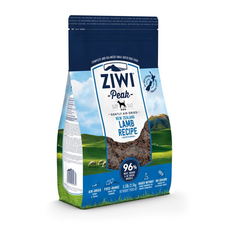 ZIWI Peak Dog Gently Air-Dried Lamb 2.5 kg. Foto van ZIWI Peak Dog Gently Air-Dried Lamb 2.5 kg.