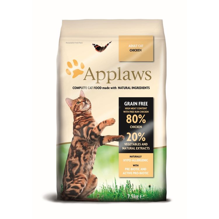 Applaws Kattenvoer Droog Adult Kip 7.5 kg. Foto van Applaws Kattenvoer Droog Adult Kip 7.5 kg.