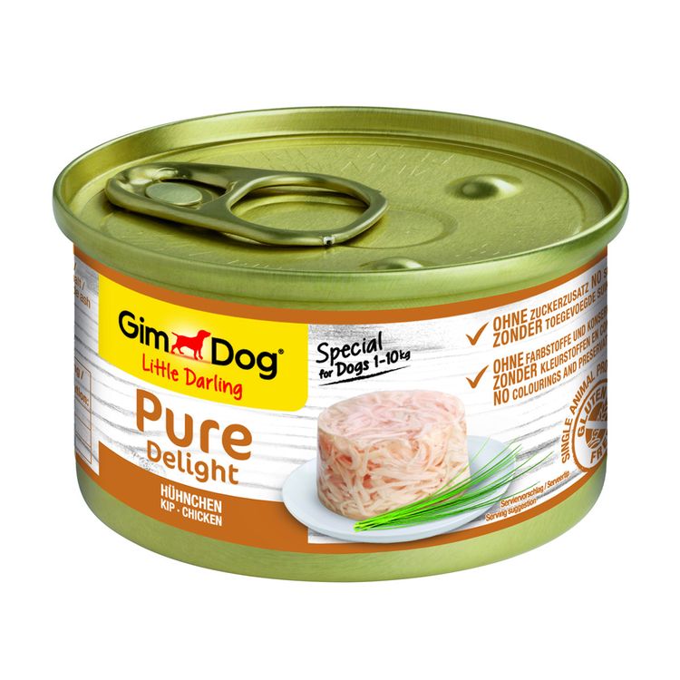 GimDog Little Darling Pure Delight kip 85 g Foto van GimDog Little Darling Pure Delight kip 85 g