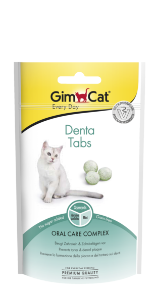GimCat Denta Tabs 40 g Foto van GimCat Denta Tabs 40 g