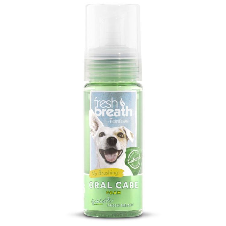 TropiClean Fresh breath oral care foam Foto van TropiClean Fresh breath oral care foam