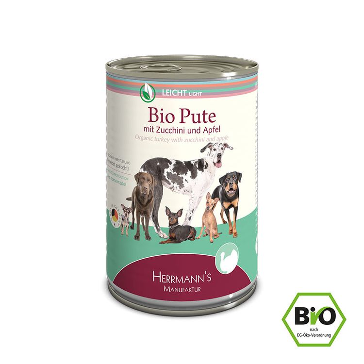 BIO LIGHT Turkey with Courgette 400 gr. Foto van BIO LIGHT Turkey with Courgette 400 gr.