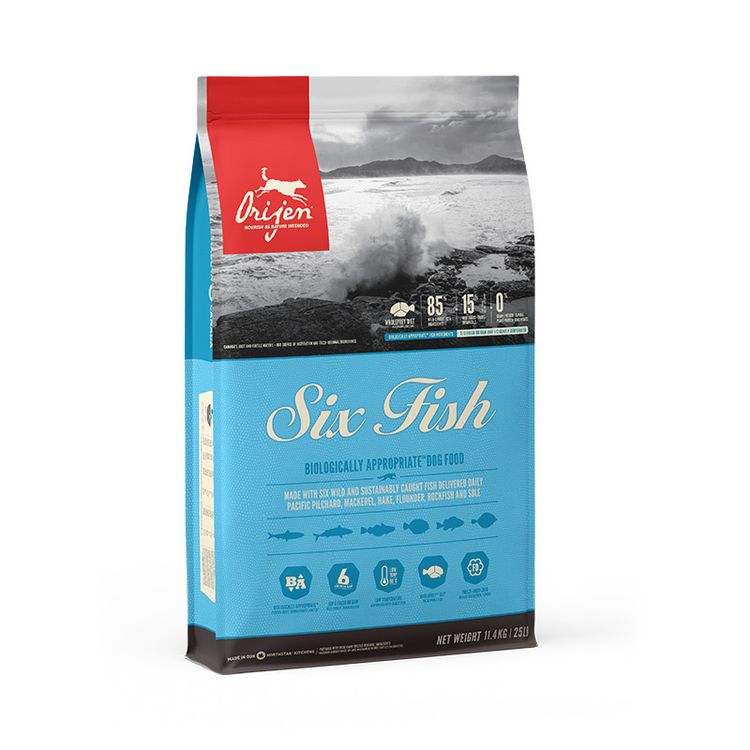 Orijen Whole Prey 6 Fish Dog 11,4 kg Foto van Orijen Whole Prey 6 Fish Dog 11,4 kg