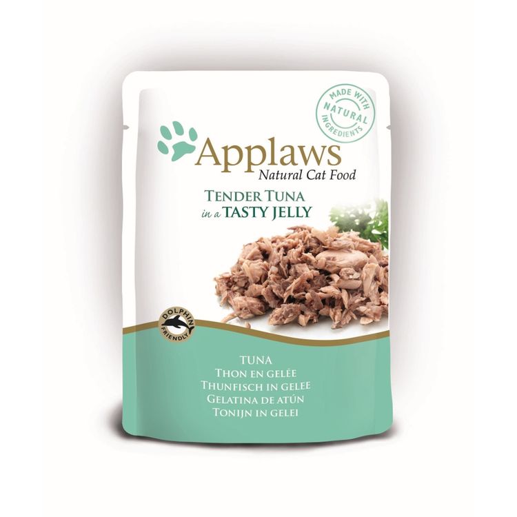 Applaws Kattenvoer Quick Serve Jelly Tonijn Wholemeat 70 gr. Foto van Applaws Kattenvoer Quick Serve Jelly Tonijn Wholemeat 70 gr.