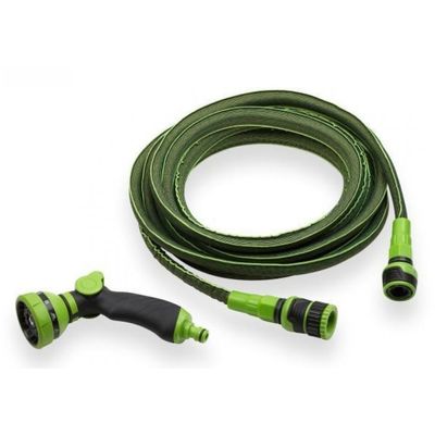 Flexibele tuinslang 'stretch' groen 7.5 tot 15mtr