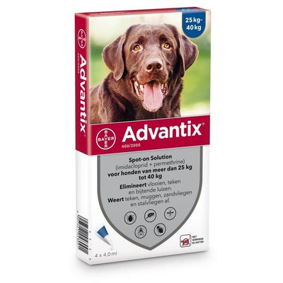 Foto van Bayer Advantix voor honden van 25 tot 40kg