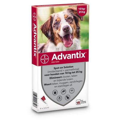 Foto van Bayer Advantix voor honden van 10 tot 25kg