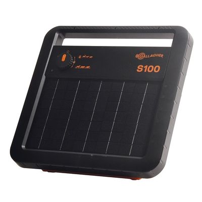 Schrikdraadapparaat Gallagher S100 solar (zonne-energie) inclusief accu. 