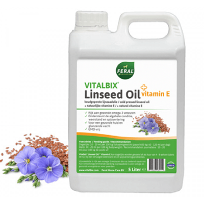Foto van Vitalbix Linseed Oil + Vitamin E 2ltr