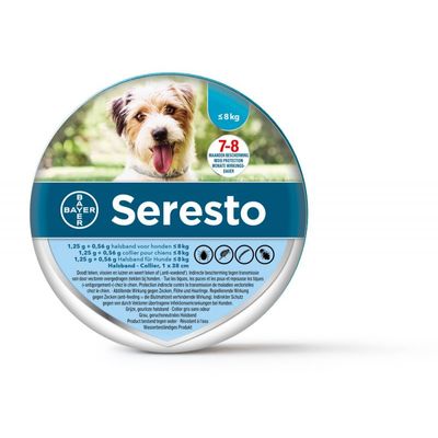 Foto van Seresto vlooien en tekenband kleine hond tot 8kg