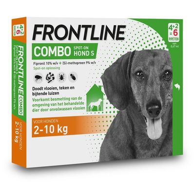 Foto van Frontline Combo spot on Hond Small 2-10kg 6 pipet