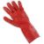 Werkhandschoen PVC rood 35cm