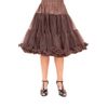 Afbeelding van Banned | Petticoat Starlite over de knie met extra volume, chocolate brown