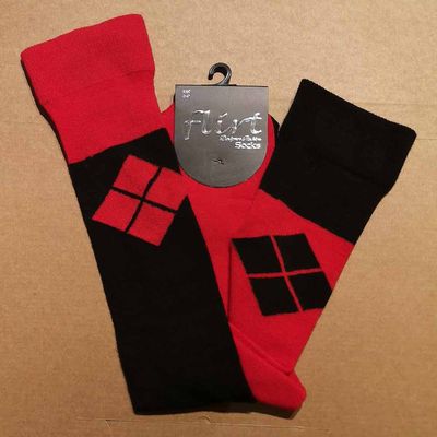 Foto van Flirt | Overknee sokken Harlequeen zwart met 4 cubes