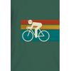 Afbeelding van Green Bomb | T-shirt Bike speed, bio katoen, bottle green
