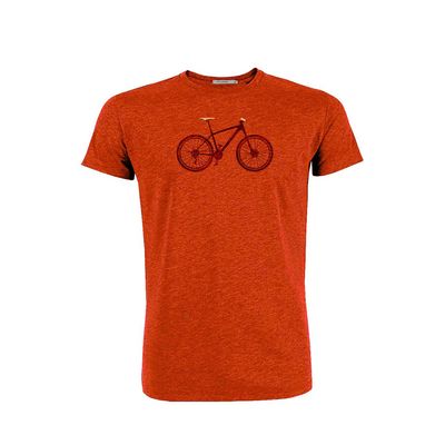 Green Bomb | T-shirt oranje Bike Cross bio katoen