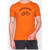 Afbeelding van Green Bomb | Bio T-shirt leave the road, heather orange