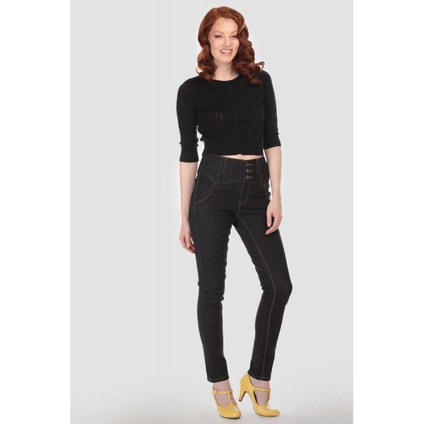 Collectif | Jeans Rebel Kate, plain denim, hoge taille