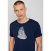 Afbeelding van Green Bomb | T-shirt navy blauw Walrus sailor, bio katoen