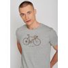 Afbeelding van Green Bomb | T-shirt Bike 51, heather grijs bio katoen