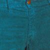 Afbeelding van Chenaski | Ribcord retro broek petrol, wijde pijp normale lengte