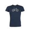 Afbeelding van Green Bomb | T-shirt navy Bike Cross bio katoen