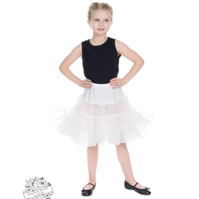 Hearts & Roses | Kinderpetticoat, wit