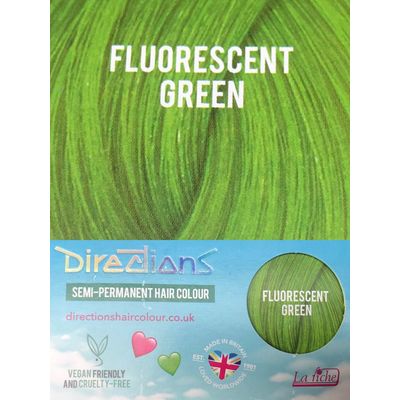 Foto van Directions | Semi Permanente Haarverf Fluorescent Green