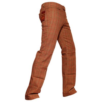 Foto van Chenaski | Rechte pantalon met bruin rode Scot ruit