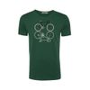 Afbeelding van Green Bomb | T-shirt Bike Shape, bottle green bio katoen