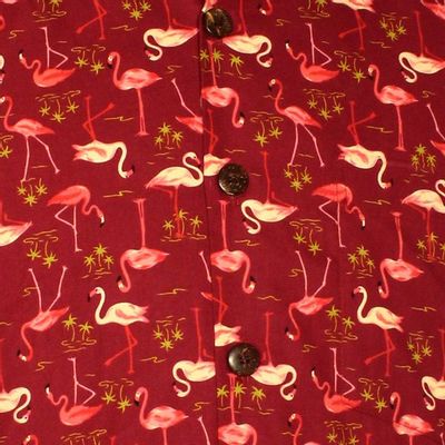 Foto van Chenaski | Overhemd korte mouw, Flamingo, bordeaux