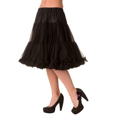 Foto van Banned | Petticoat Starlite over de knie met extra volume, zwart